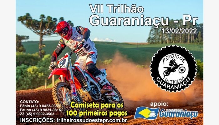 Acontece nesse domingo (13), o VII Trilhão no município de Guaraniaçu.